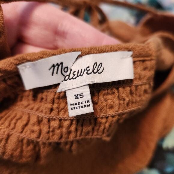 Madewell‎ Peplum 3/4 Sleeve Open Back Top Size XS - Picture 11 of 11